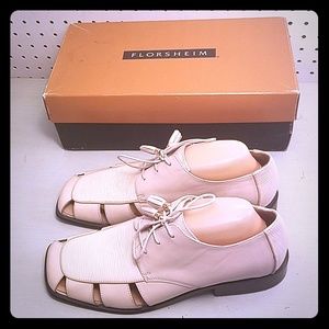FLORSHEIM LEATHER OFF WHITE SHOES